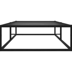 vidaXL Bedframe metaal zwart 90x200 cm