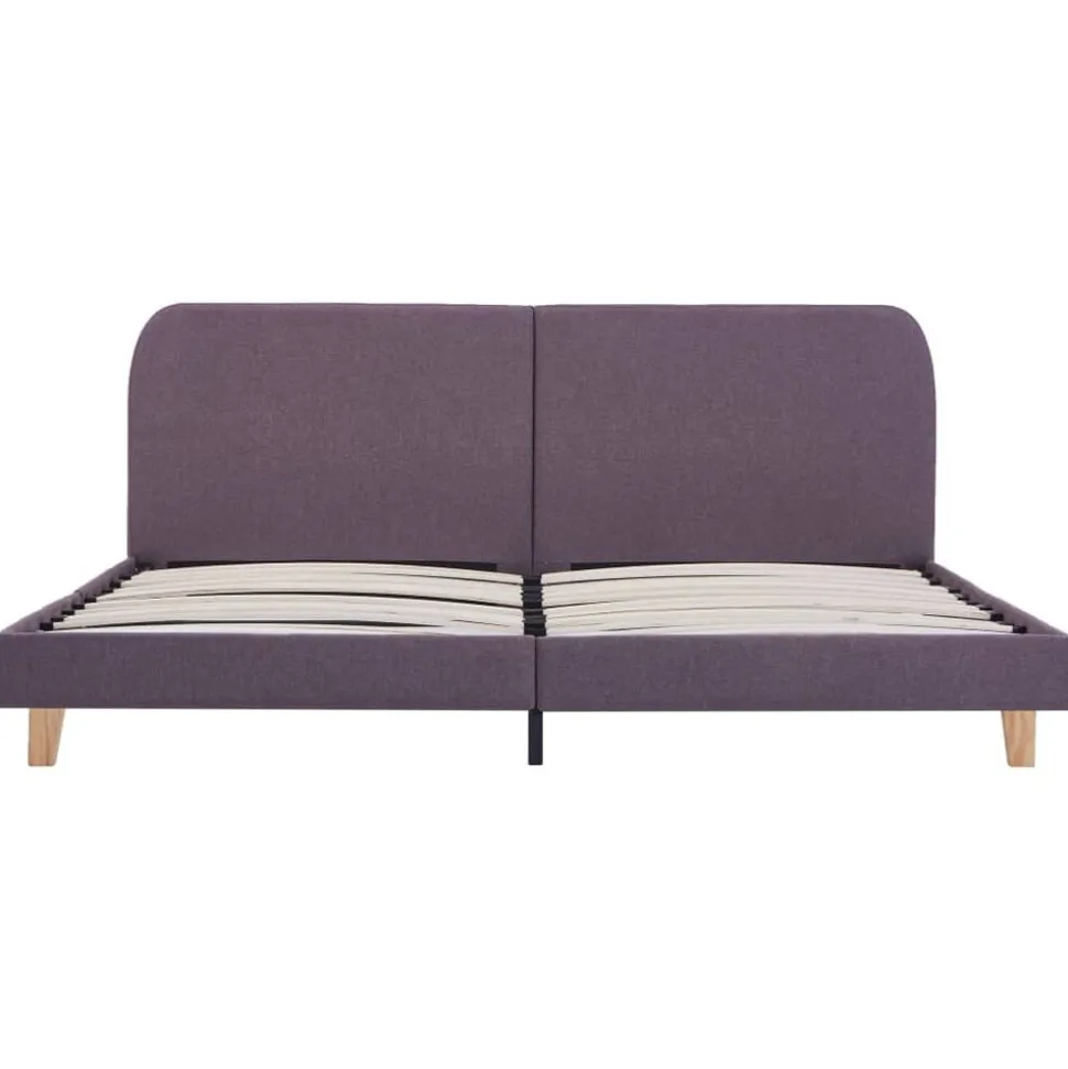 vidaXL Bedframe stof taupe 180x200 cm