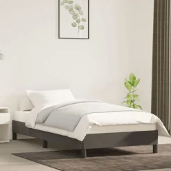 vidaXL Bedframe zonder matras 80x200 cm fluweel donkergrijs