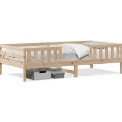 vidaXL Bedframe zonder matras massief grenenhout 100x200 cm