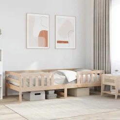 vidaXL Bedframe zonder matras massief grenenhout 100x200 cm