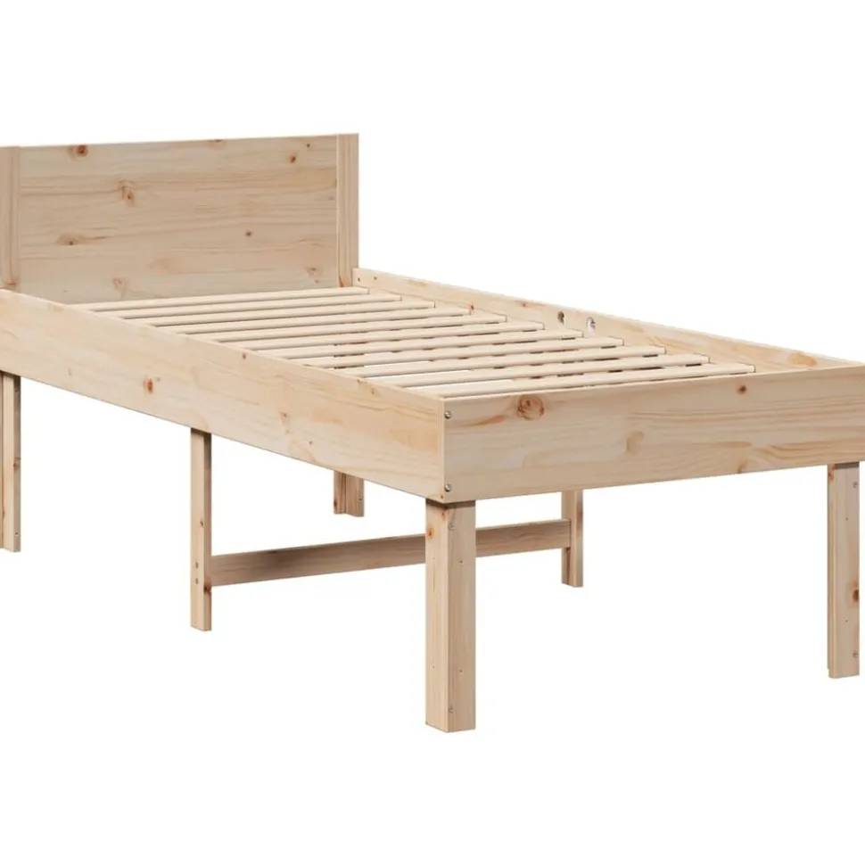vidaXL Bedframe zonder matras massief grenenhout 90x190 cm