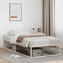 vidaXL Bedframe zonder matras 90x200 cm wit