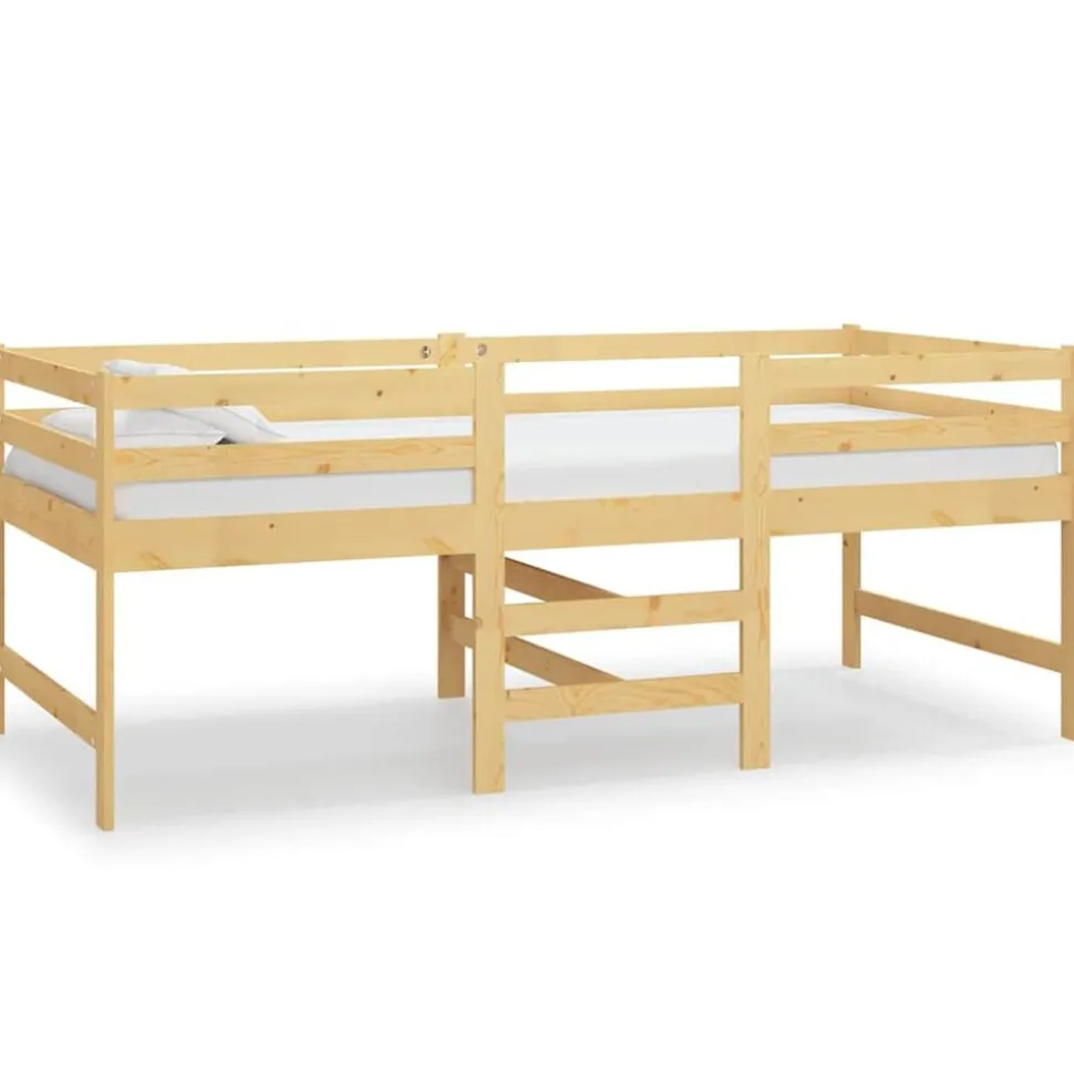 vidaXL Bedframe zonder matras massief grenenhout 90x200 cm