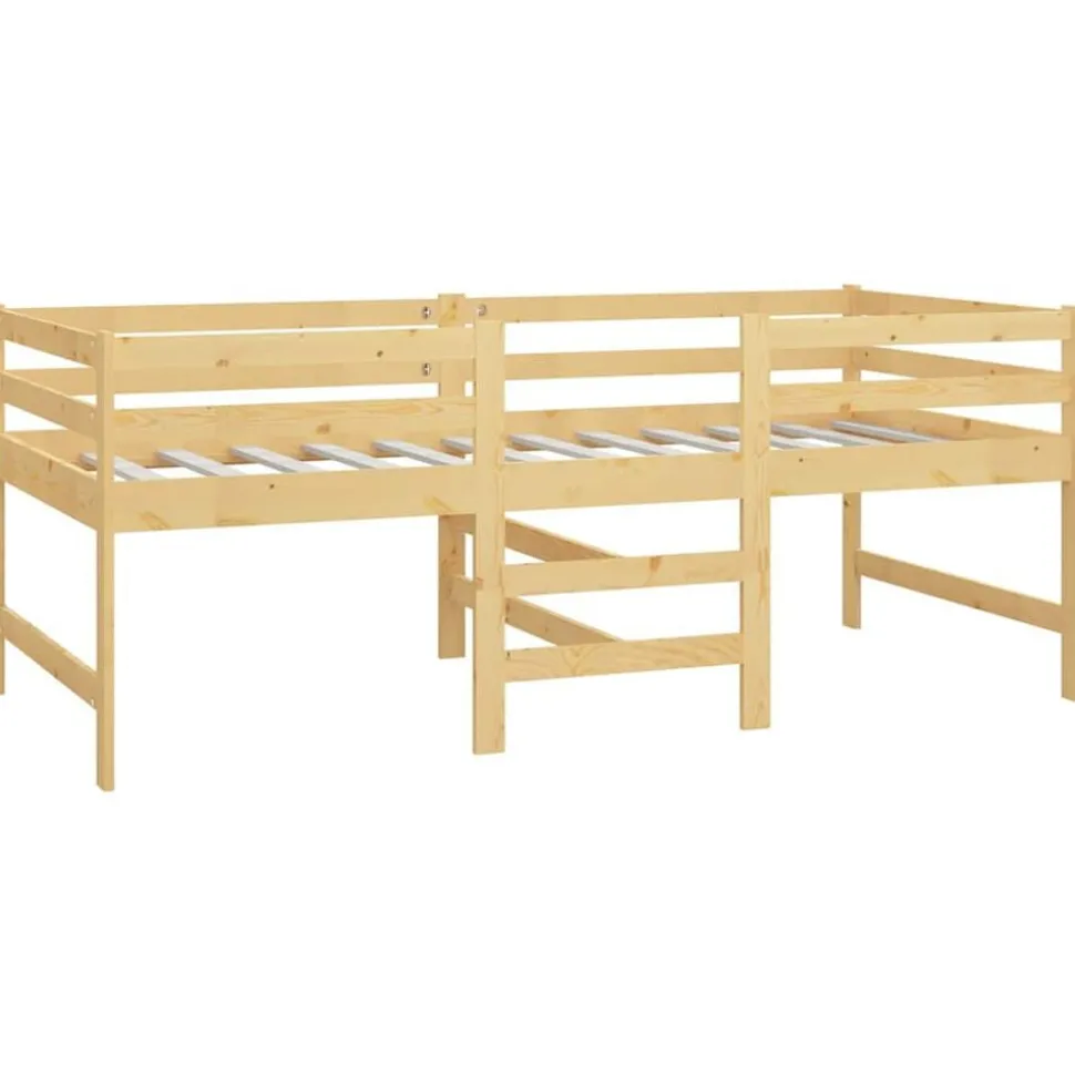 vidaXL Bedframe zonder matras massief grenenhout 90x200 cm