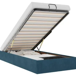 vidaXL Bedframe zonder matras 80x200 cm fluweel donkerblauw