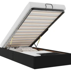 vidaXL Bedframe zonder matras kunstleer zwart 80x200 cm
