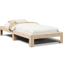vidaXL Bedframe zonder matras massief grenenhout 100x200 cm