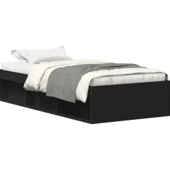 vidaXL Bedframe zwart 90x200 cm