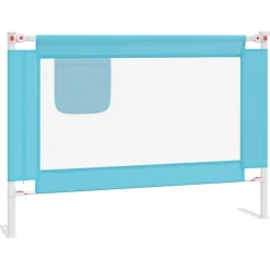 vidaXL Bedhekje peuter 90x25 cm stof blauw