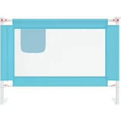 vidaXL Bedhekje peuter 90x25 cm stof blauw