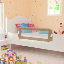 vidaXL Bedhekje peuter 102x42 cm polyester taupe