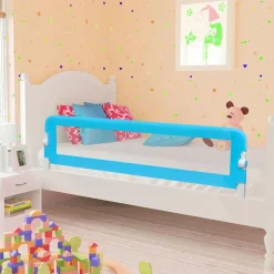vidaXL Bedhekje peuter 120x42 cm polyester blauw