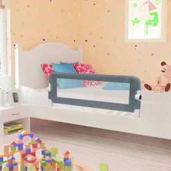 vidaXL Bedhekje peuter 102x42 cm polyester grijs