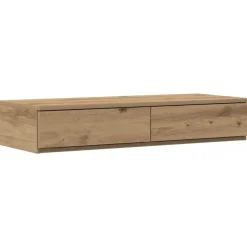 vidaXL Bedlades Artisan Eiken 100 x 36,5 x 16,5 cm Bewerkt hout