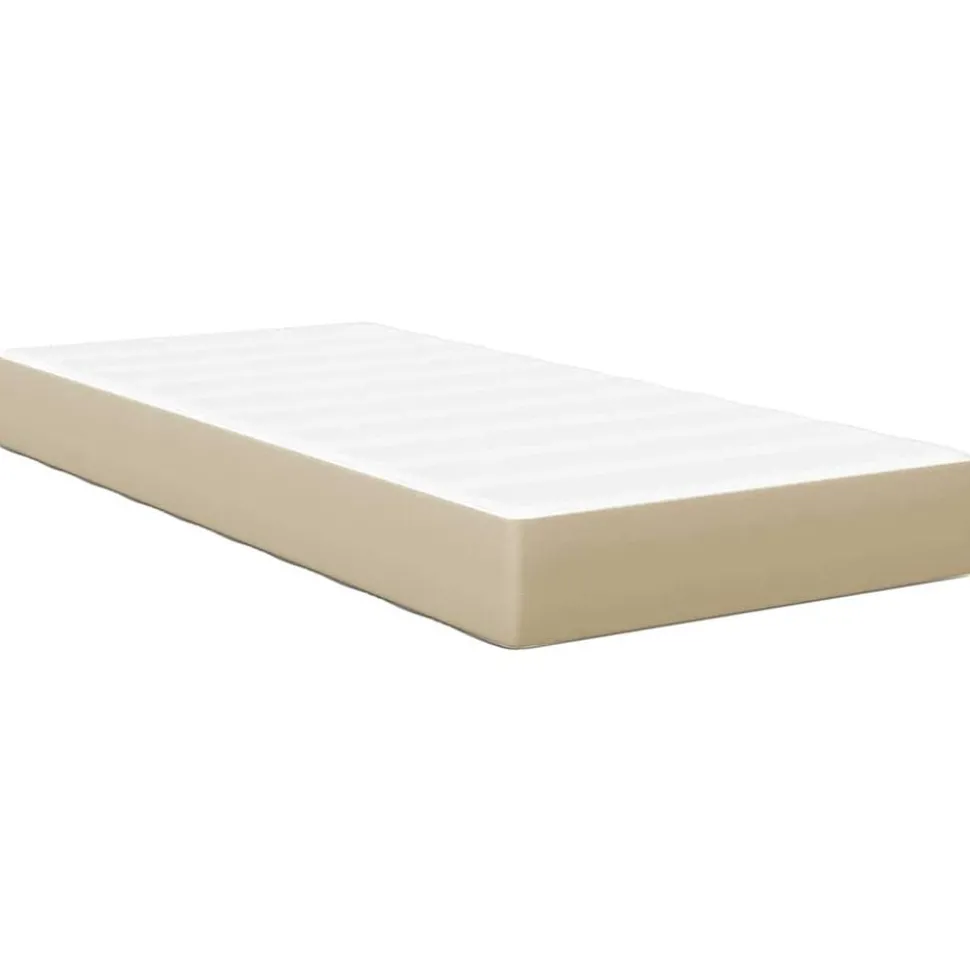 vidaXL Bedmatras met matras Saliegroen 80 x 200 cm Stof