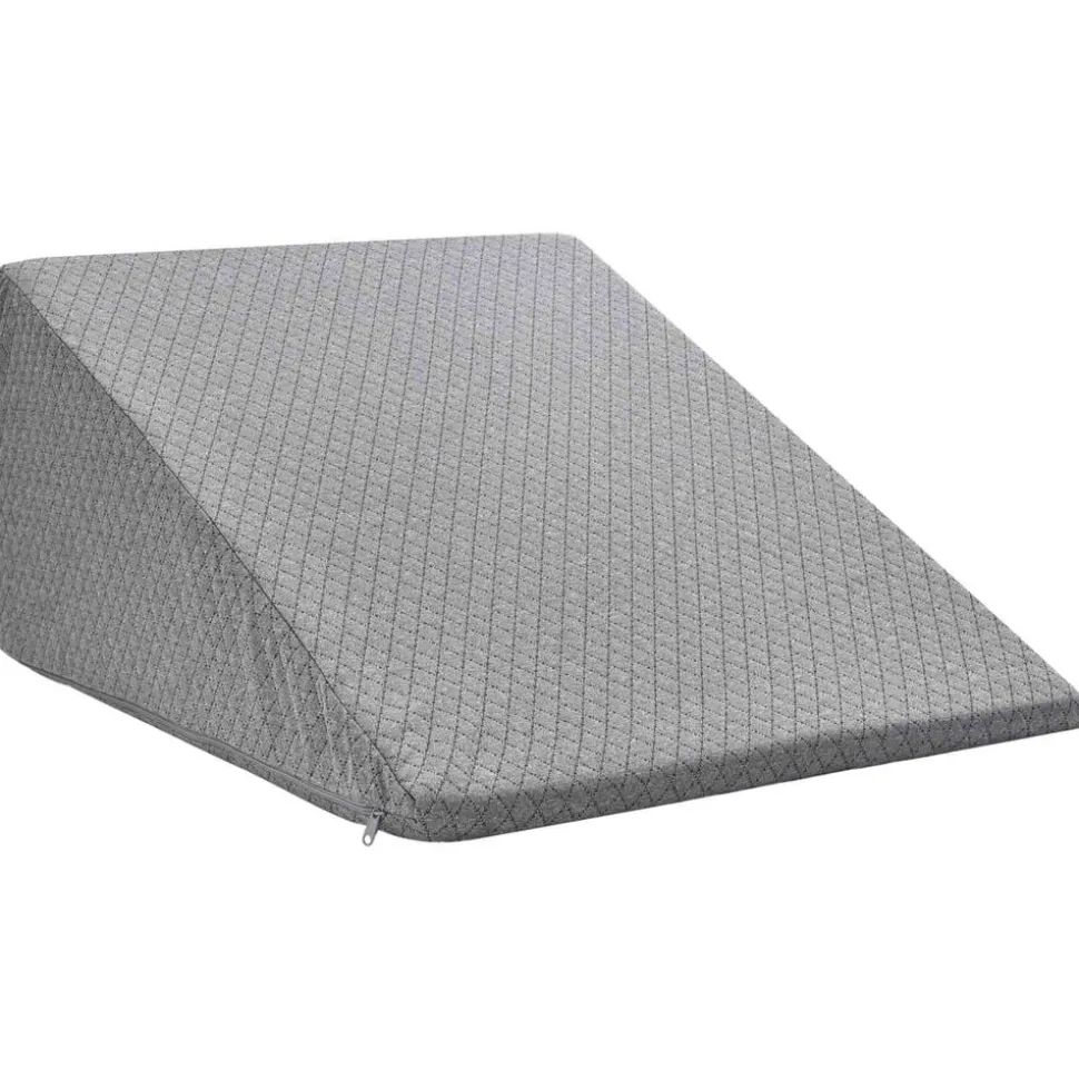 vidaXL Been Kussen Effen Grijs 60 x 50 x 30 cm Traagschuim