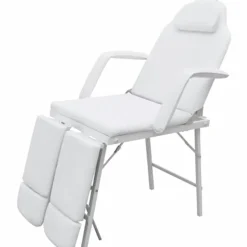 vidaXL Behandelingsstoel voor gezicht 185x78x76 cm kunstleer wit