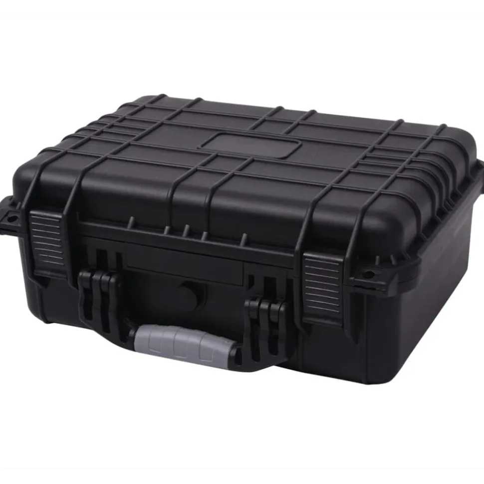 vidaXL Beschermende materiaalkoffer 40,6x33x17,4 cm zwart