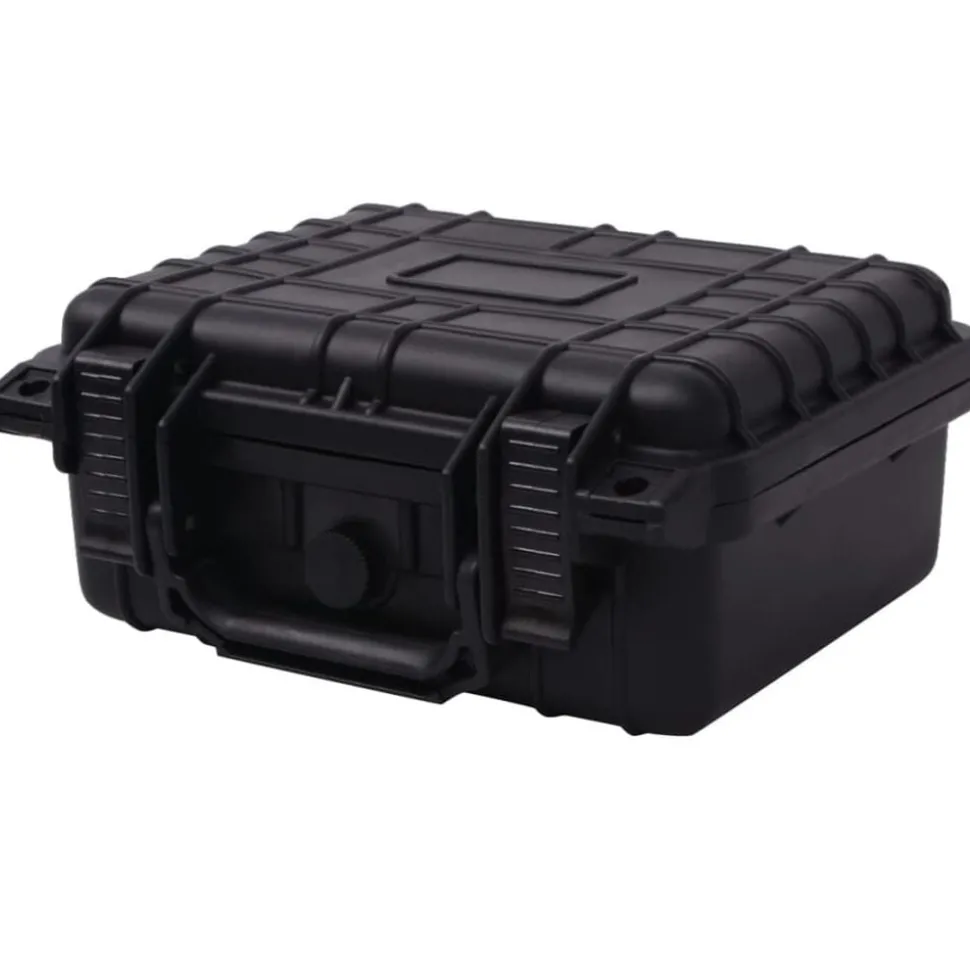 vidaXL Beschermende materiaalkoffer 27x24,6x12,4 cm zwart