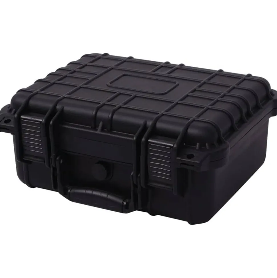 vidaXL Beschermende materiaalkoffer 35x29,5x15 cm zwart