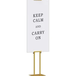 vidaXL Beurs Displays 2 pcs Goud 30 x 23,5 x 210 cm Staal