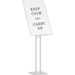 vidaXL Beurs Displays 2 pcs Wit 26,5 x 26,5 x 150 cm Staal