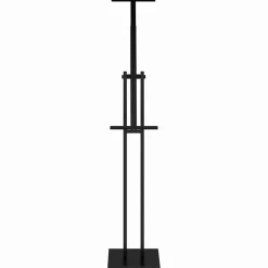 vidaXL Beurs Displays 2 pcs Zwart 26,5 x 26,5 x 150 cm Staal