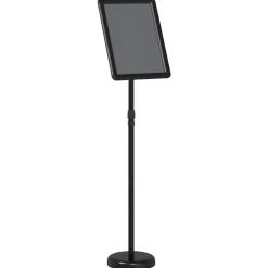 vidaXL Beurs Displays Zwart 30 x 25 x 128 cm Aluminium