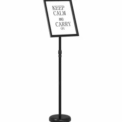 vidaXL Beurs Displays Zwart 25 x 25 x 125 cm Aluminium