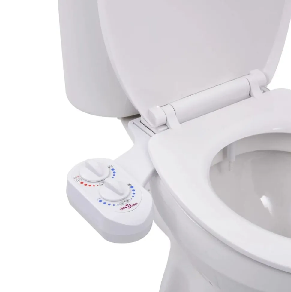 vidaXL Bidetaansluiting voor toiletbril warm/koud water enkel mondstuk