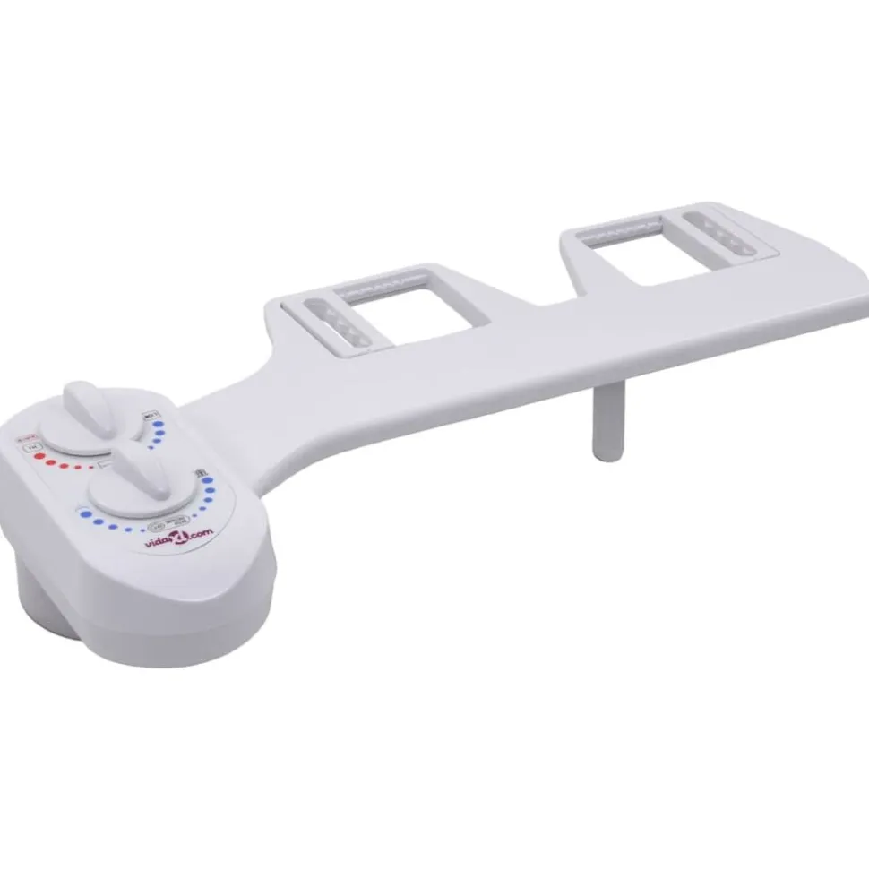 vidaXL Bidetaansluiting voor toiletbril warm/koud water enkel mondstuk