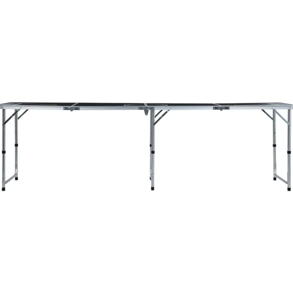 vidaXL Bierpongtafel inklapbaar 240 cm zwart