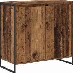 vidaXL Bijzetkast Oud Hout 79 x 36 x 75 cm Bewerkt hout