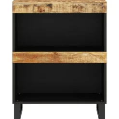 vidaXL Bijzetkast 60x33x75 cm massief mangohout