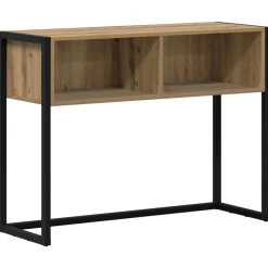 vidaXL Bijzettafel Ambachtelijk eiken 100 x 36 x 75 cm Bewerkt hout