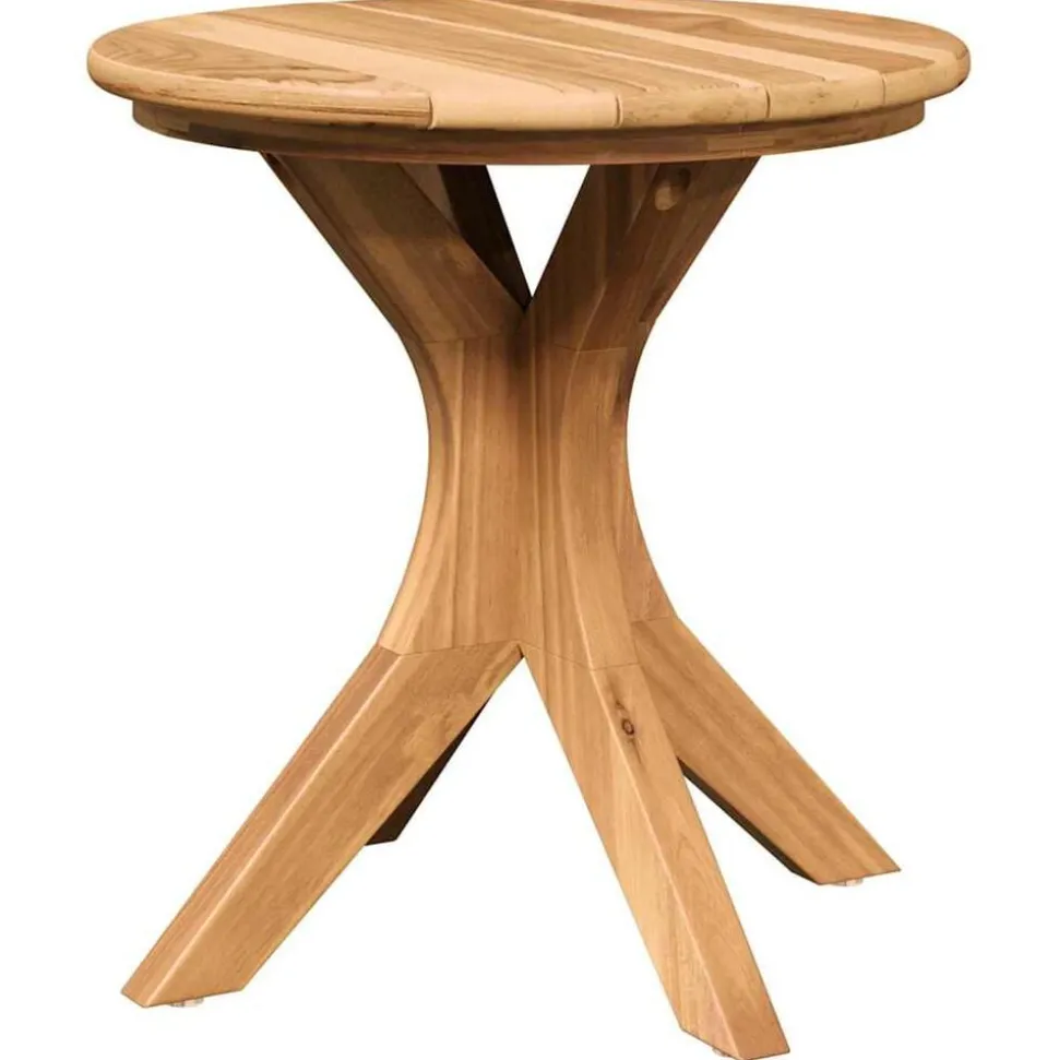 vidaXL Bijzettafel Bruin 40 x 40 x 41 cm Massief Teakhout