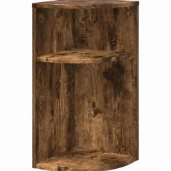 vidaXL Bijzettafel Gerookt eiken 29,6 x 29,6 x 60 cm Bewerkt hout