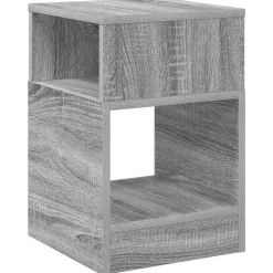 vidaXL Bijzettafel Grijs Sonoma 30,5 x 30 x 45 cm Bewerkt hout