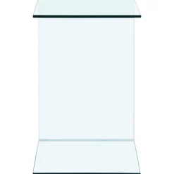 vidaXL Bijzettafel 40x40x60 cm gehard glas