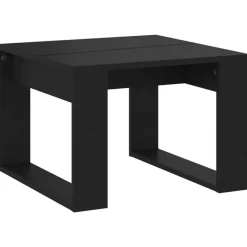 vidaXL Bijzettafel 50x50x35 cm bewerkt hout zwart