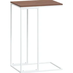 vidaXL Bijzettafel 40x30x59 cm bewerkt hout wit