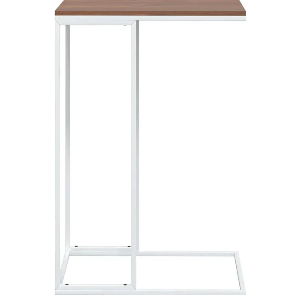 vidaXL Bijzettafel 40x30x59 cm bewerkt hout wit