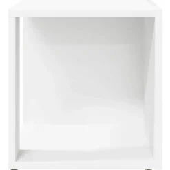 vidaXL Bijzettafel 33x33x34,5 cm bewerkt hout wit