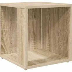 vidaXL Bijzettafel 33x33x34,5 cm bewerkt hout sonoma eikenkleurig