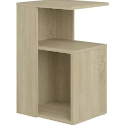 vidaXL Bijzettafel 36x30x56 cm bewerkt hout sonoma eikenkleurig