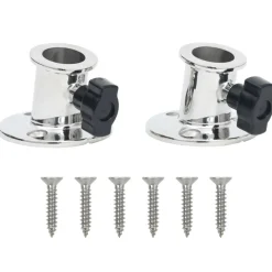 vidaXL Biminibasis2 st voor 26 mm buis rondroestvrij staal