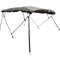 vidaXL Biminitop 4 bogen met mesh zijwanden 243x(170-182)x137 cm