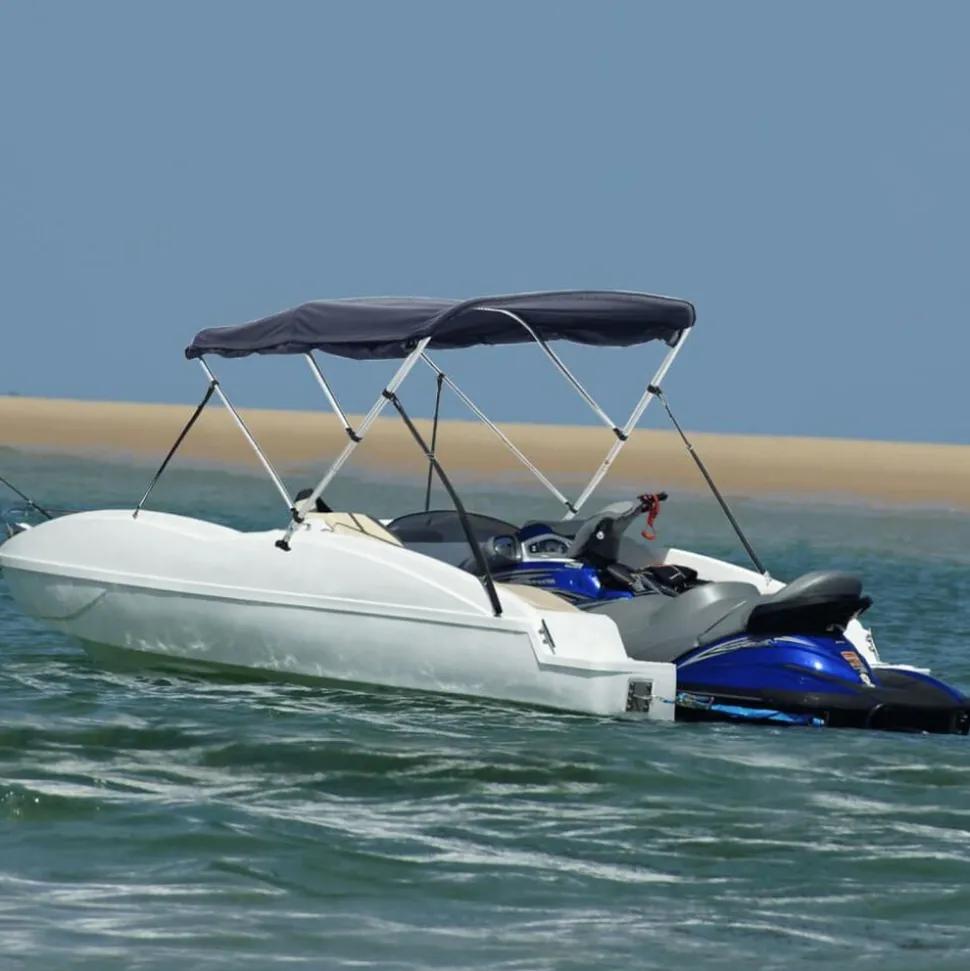 vidaXL Biminitop 3 bogen met zijwanden 183x(185-198)x137 cm