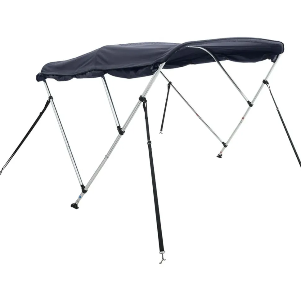 vidaXL Biminitop 3 bogen met zijwanden 183x(185-198)x137 cm
